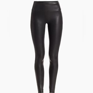 Spanx Black Faux Leather Leggings Size Medium